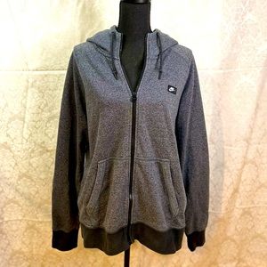 Nike Men’s Grey Zip-Up Hooded Jacket (L)